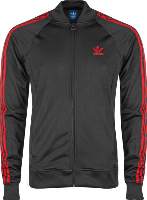 adidas l super tt vintage jacke schwarz rot|Vintage Adidas Trainingsjacke in Vintage.